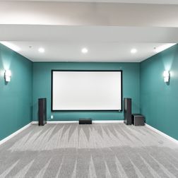 Traditional Basement with a Wetbar and Movie Theater Area, Westminster, MD