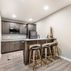 Transitional Dark Basement Wetbar - Lorton, VA, 