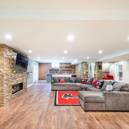 Chic Basement with Movie Theater Room, Family Room and Wet Bar, Warrenton, VA