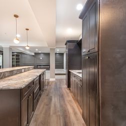 Large basement finishing with wet-bar and built-ins., Upper Marlbori, MD