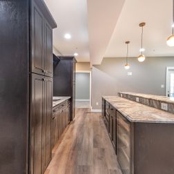 Large basement finishing with wet-bar and built-ins., Upper Marlbori, MD