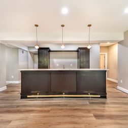 Large basement finishing with wet-bar and built-ins., Upper Marlbori, MD