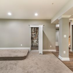 Large basement finishing with wet-bar and built-ins., Upper Marlbori, MD