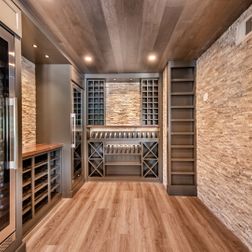 Beautiful basement remodel with a large wet bar and wine cellar in Ashburn, VA, Ashburn, VA