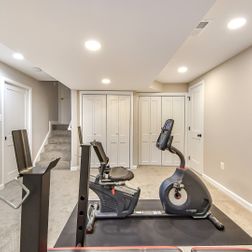 Basement Remodel with a custom shower/jacuzzi tub., Chevy Chase, MD