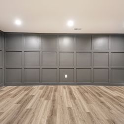 Industrial basement design and remodel, Springfield,VA