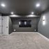 Basement design and remodeling with steam shower and home theater., Davidsonville, MD