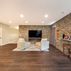  Basement Bar with Rustic Stone Accents