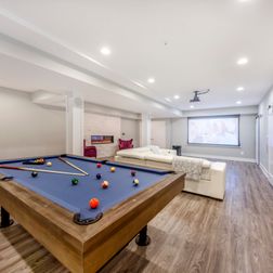 Basement Remodeling - Home Theater Plus the Gym